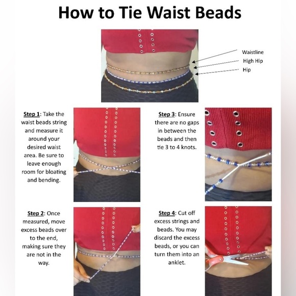 NWT “BLUE LIGHTNING ”HANDMADE BEGINNER UP 50 IN DIY BLUE/WHITE WAISTFULLOFBEADS - Picture 2 of 9